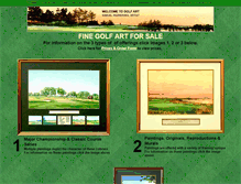 Tablet Screenshot of golfart.org